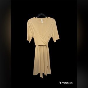 Lululemon Cotton Wrap-Front T-Shirt Dress